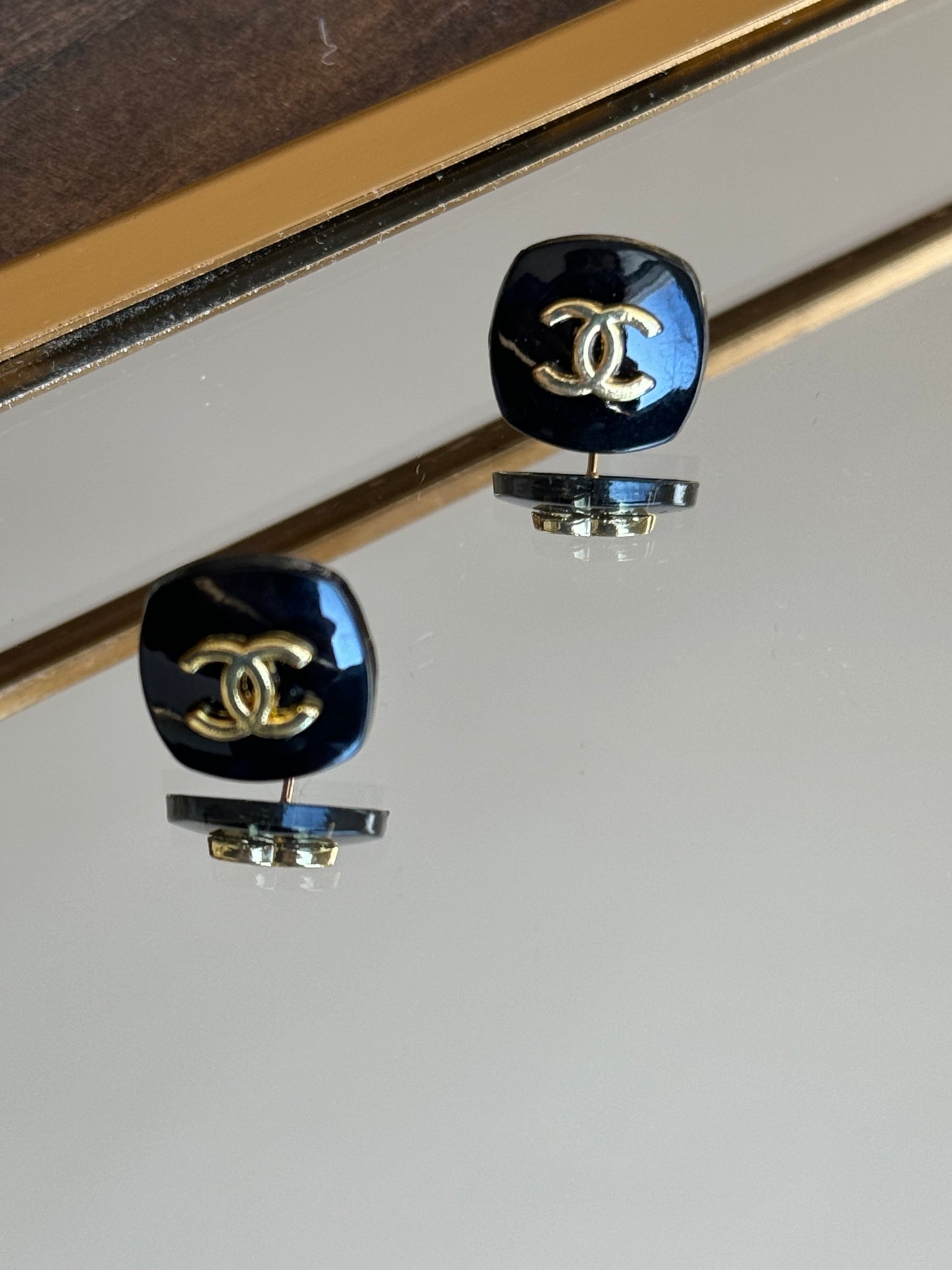 Repurposed Black Chanel Earring