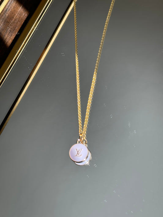 Repurposed Louis Vuitton Necklace (Lavender)